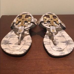 Tory Burch Miller Sandals Sz 7 Pre-owned EUC